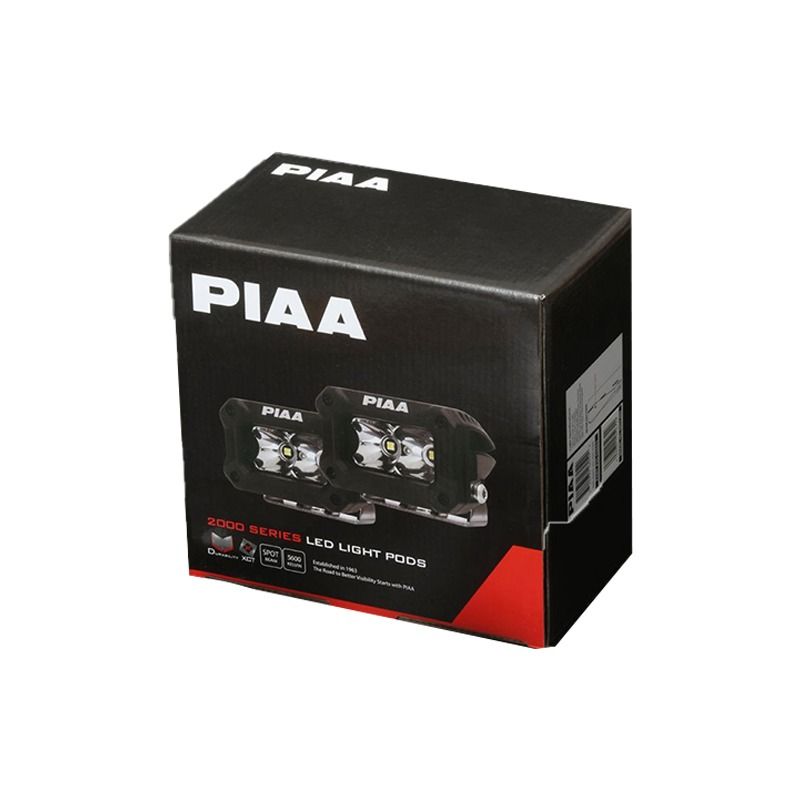 PIAA DKCL203 2000 Series LED Pod Light Kit 5600K 1200lm