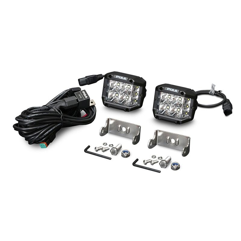 PIAA DKQE39E Quad Edge LED Cube Light Kit 5600K 3540lm