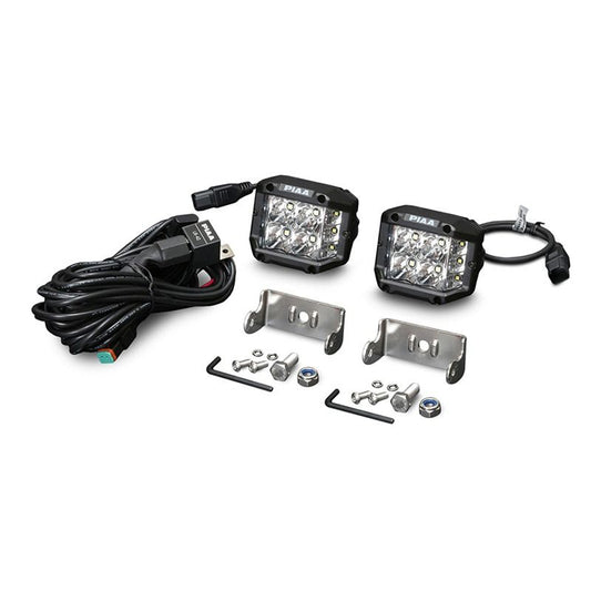 PIAA DKQE39E Quad Edge LED Cube Light Kit 5600K 3540lm