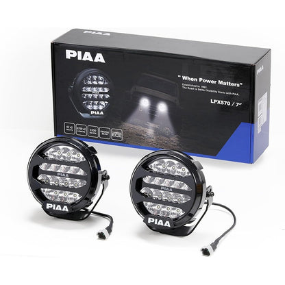 PIAA Προβολέας DKX595E LPX590 Round LED 6700lm 5500K Driving Beam 42W